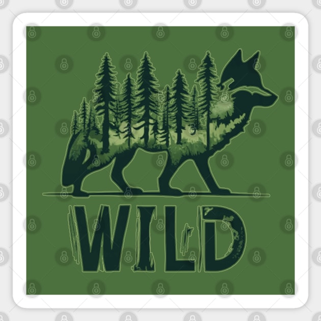 Wolf wild animal Sticker by Scar